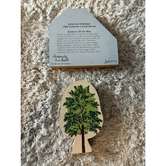 Cats Meow 80’s Painted Wood SHELF SITTERS Apothecary Bakery News Book Shop *7 Pc - Picture 5 of 11